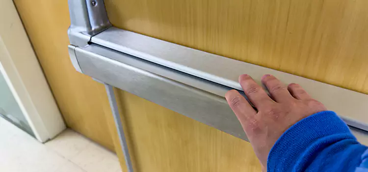Installing a Push Bar on a Door Carrboro